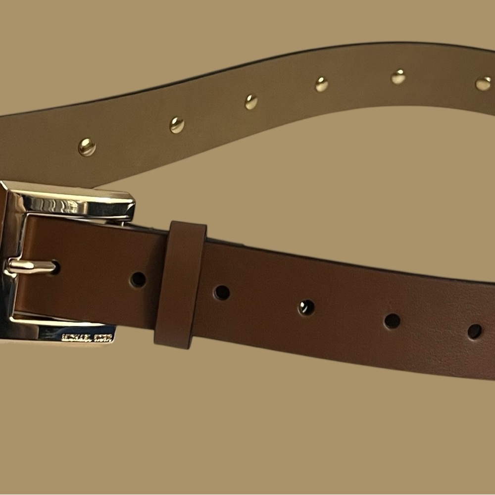 Michael Kors Leather Belt Brown Size Large - Picture 8 of 16